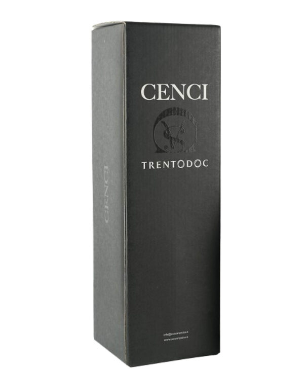 Cenci Trentodoc Rosé bottiglia 0 75 litri astuccio cartone accessorio