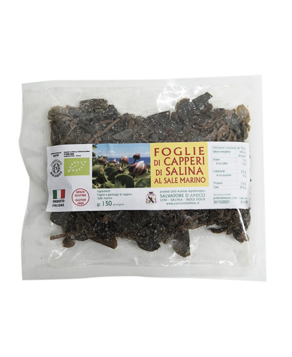 DAmico Salvatore Foglie di Capperi Germogli di Sale Biologici Sicilia 150 gr
