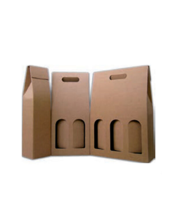 Confezioni cartone porta 3 bottiglie accessori per vino robusto pratico