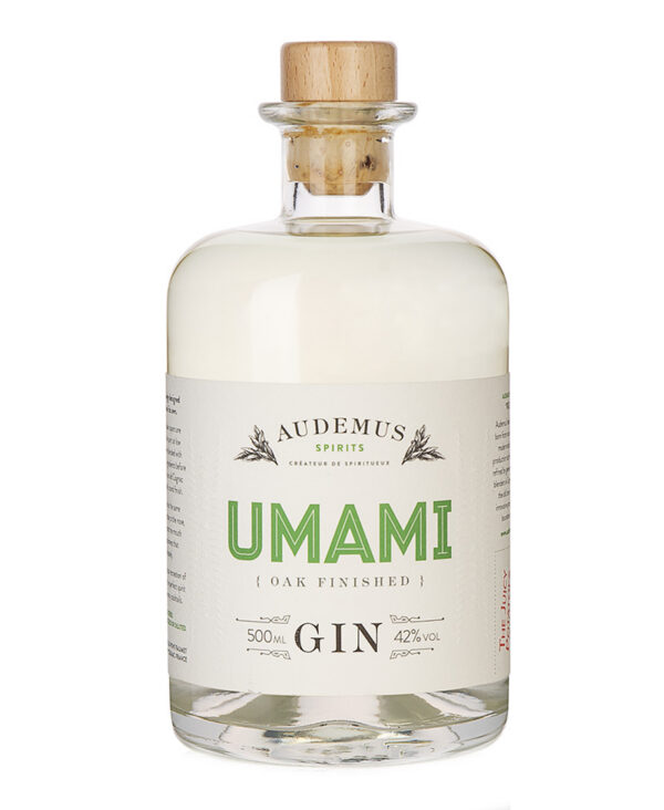 Audemus Spirits Umami Gin distillato Cognac bottiglia 500ml