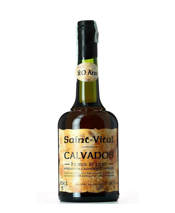 DE LA VECTI`ERE Calvados 20 años Ámbar Licor Destilado Saint Vital