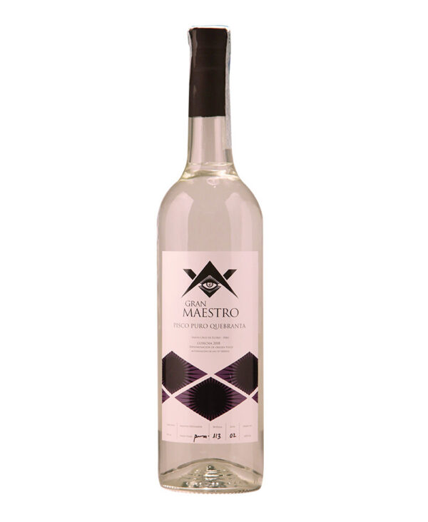 Gran Maestro Pisco Puro Quebranta 700ml Distillato Trasparente