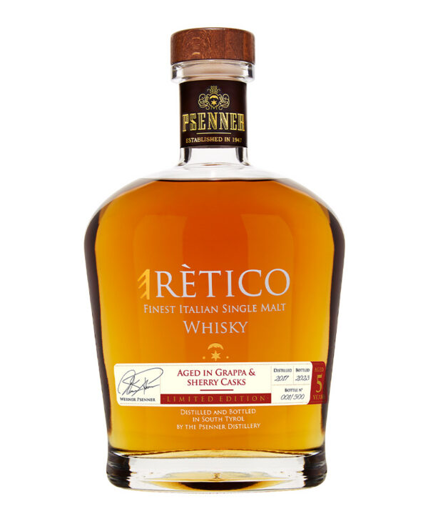 Psenner eRetico Grappa 5 Anni Affinata in Botti di Sherry 700ml