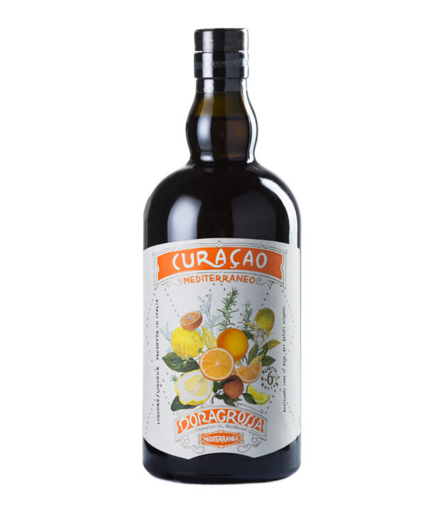 Doragrossa Likör Curacao Mediterraneo 700 ml Distillate und Liköre