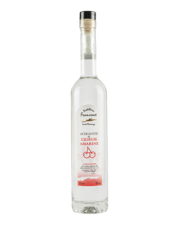 Distilleria Francesco Grappa Acquavite Ciliegia Amarena Trentino 0 50 L