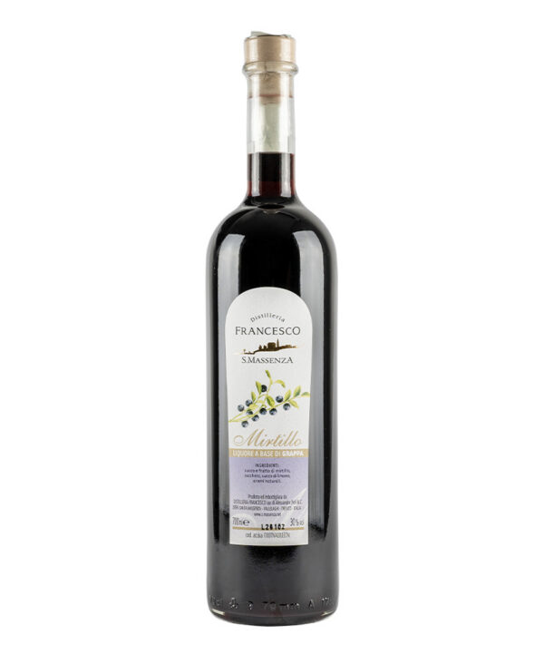 Distilleria Francesco Likör aus Heidelbeeren Trentino Grappa Destillate und Liköre