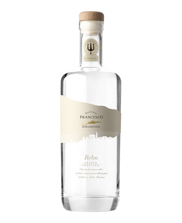 Distilleria Francesco Grappa di Rebo bianca Trentino distillato italiano