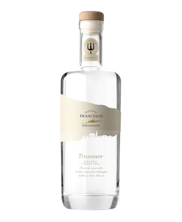 Distilleria Francesco Grappa di Traminer Bianca Trentino Distillato Italiano