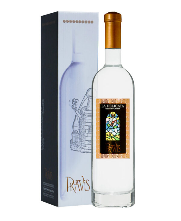 Pravis Grappa La Delicata Trentino Distillat Italien Etui