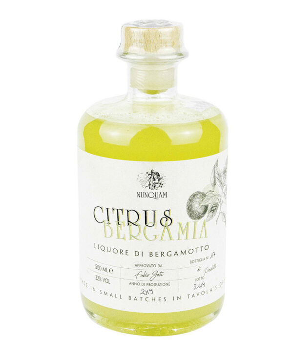 OPIFICIO NUNQUAM Citrus Bergamia Liquore al Bergamotto Toscana 500ml