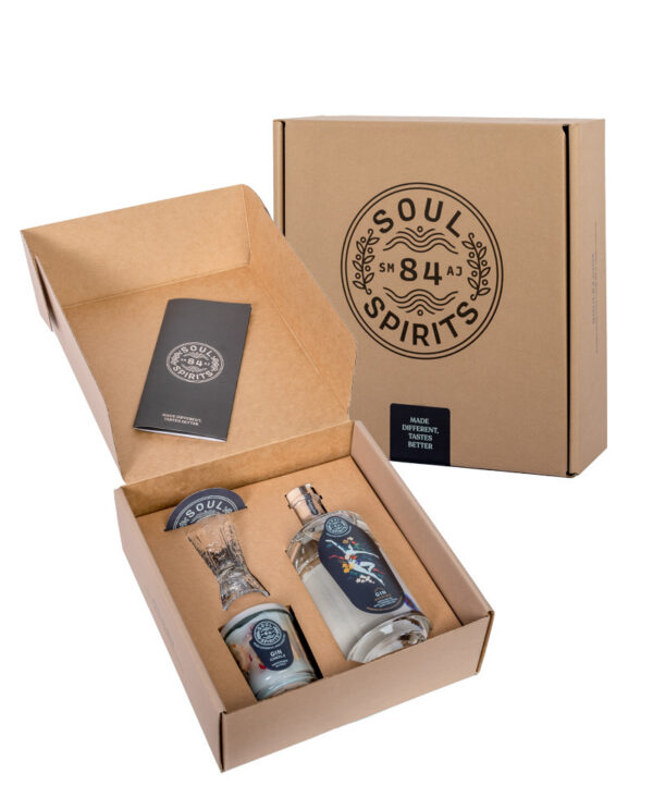 Soul 84 Gift Agapimù Scatola Candela e Gin Veneto Distillati