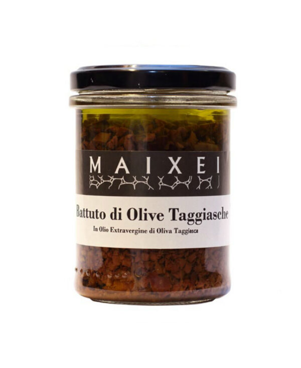 Maixei Battuto di Olive Taggiasche in Olio Extravergine di Oliva Liguria Vetro 180 gr