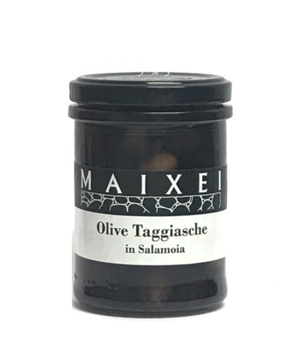Maixei Olive Taggiasche in Salamoia Vetro 205 gr Liguria Italia