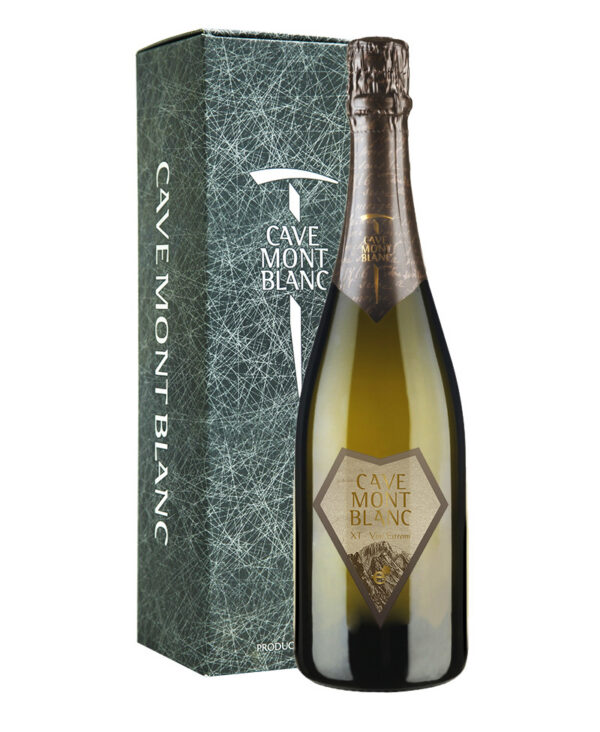 CAVE MONT BLANC Morgex DOC 2021 Bollicine Bianco Extrabrut Astucciato
