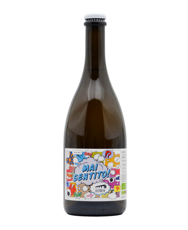 La Staffa IGT Marche Bianco Frizzante Bollicine Biologico Tappo Corona