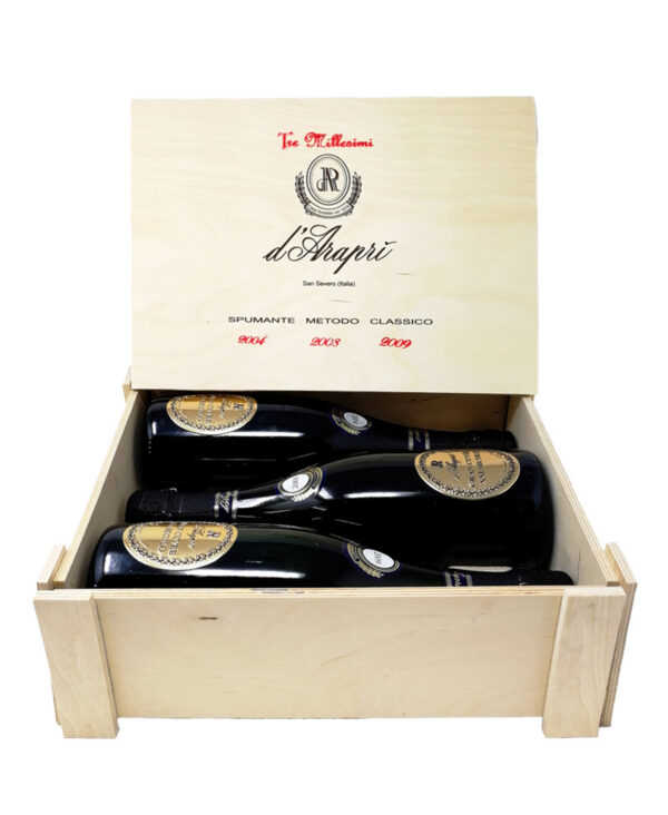 DARAPR`I Bollicine Brut Gran Cuvee Bianco Puglia 2015 Case of 3 Bottles