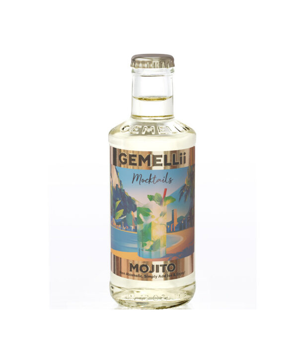 GEMELLII Mojito Mocktails Soft Drinks confezione da 20 bottiglie 200 ml