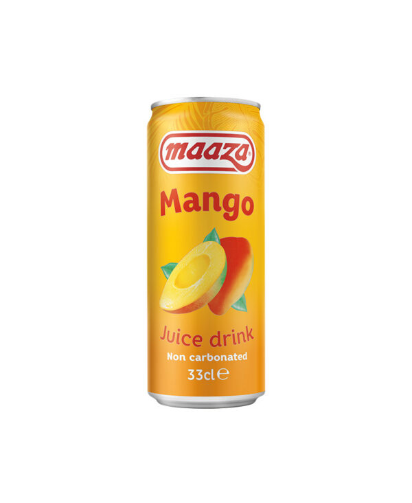 Maaza Succo di Mango in Lattina 330ml Bevanda Analcolica Arancia