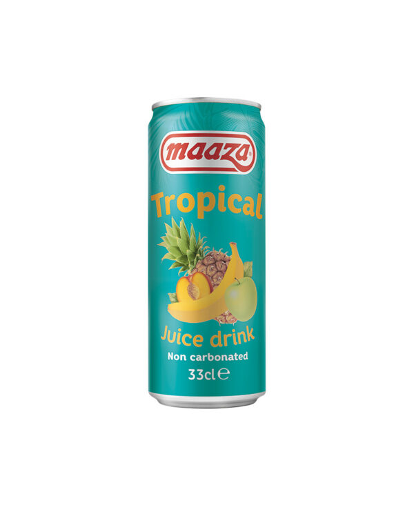 Maaza Succo Tropical Amarillo Limón Bebida Refrescante Lata 330ml