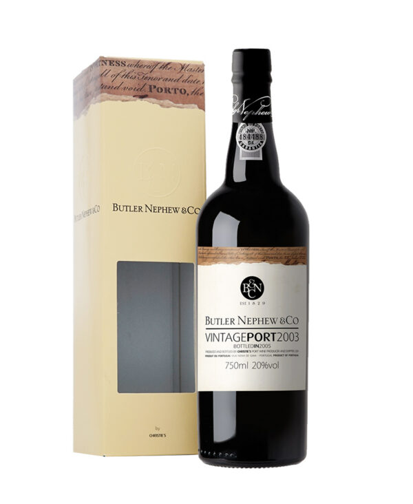 Christies Port Wine E Port Butler Nephew Rosso Douro 2003 Vintage Astucciato
