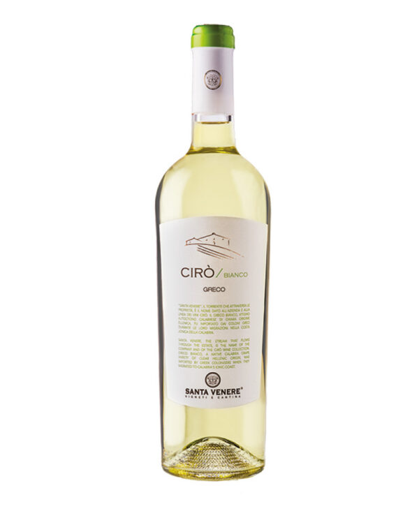 Santa Venere Cirò Bianco 2024 Calabria Vino Fermo Biologico