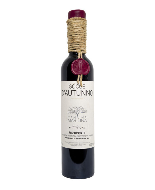 Cantina Marilina Gocce dAutunno 2018 Nero dAvola Rosso Passito Biologico Sicilia