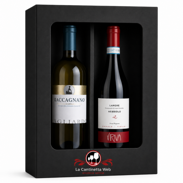 Box Degustazione “Elenganza Italiana” -Toscana & Piemonte – 2 Bottiglie